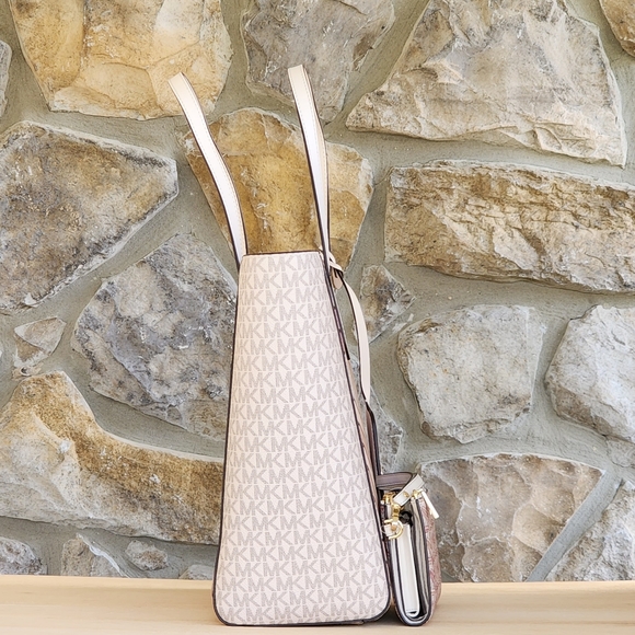 Michael Kors Sinclair Logo LG Shoulder Tote Bag SET - Picture 2 of 12